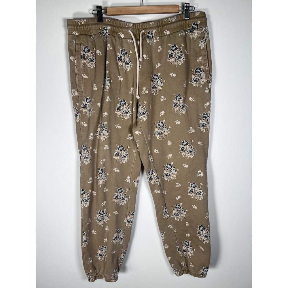 KITH Williams begonia cottage loungewear designer sweatpants XL beige floral